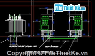 Bản vẽ,bản vẽ máy biến áp,máy biến áp tòa nhà Vinhomes